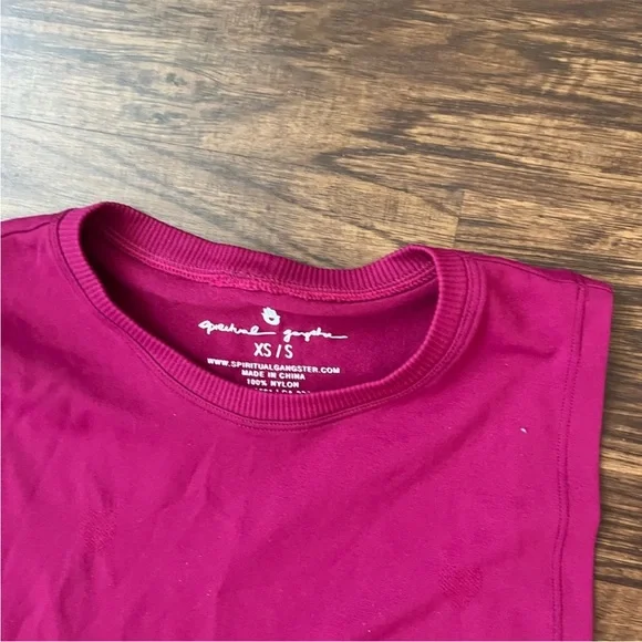 Spiritual Gangster Active Flow Tank Top size xs small magenta NWT - Picture 2 of 6